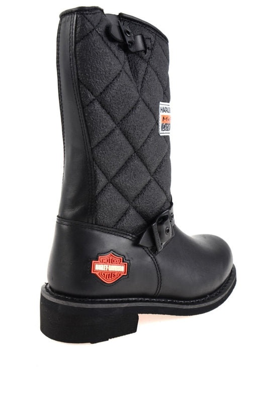 HARLEY DAVIDSON - LACONİA 644 BLACK DERİ KADIN BOT - BLACK - SİYAH