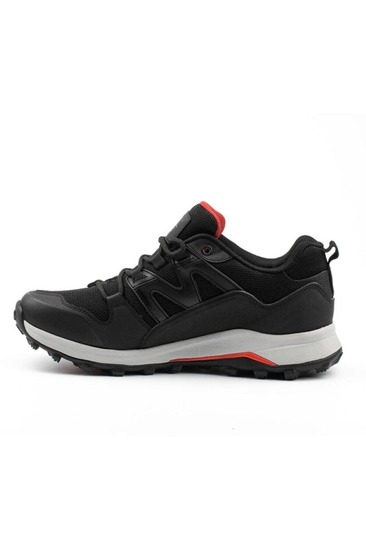 Erkek Sneaker Poss Outdoor Spor Merdane Siyah-kırmızı - SİYAH-KIRMIZI