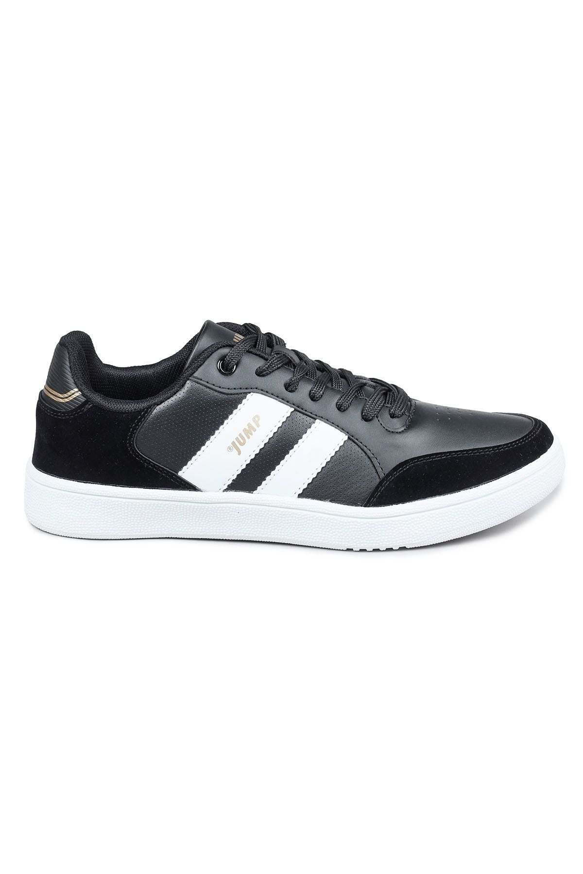 JUMP 28164 E-BLACK-WHITE-CAMEL ERKEK SPOR AYAKKABI - SİYAH-BEYAZ