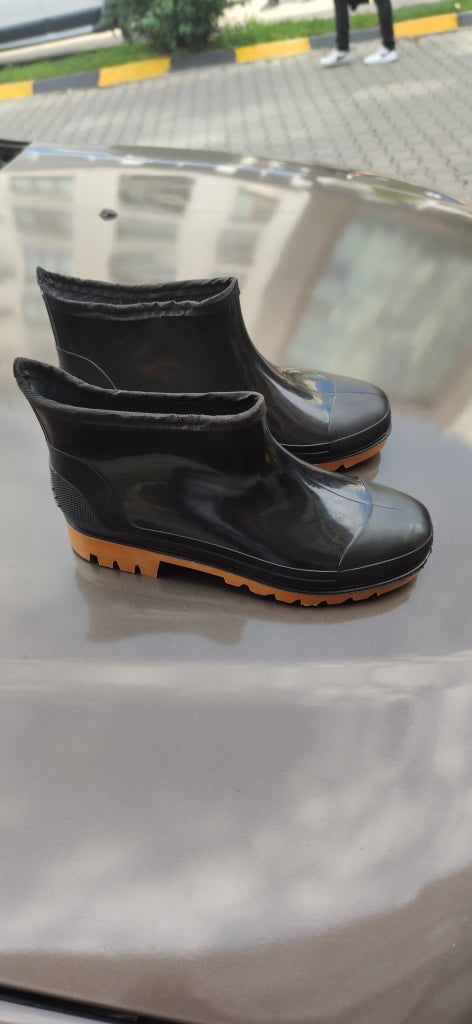 ULAŞ SİYAH RENÇBER BAHÇE KISA LASTİK ÇİZME Unisex - SİYAH