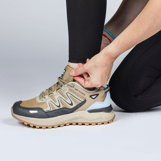 JUMP - 28792 - Unisex OUTDOOR SPOR AYAKKABI - BEJ-GRİ-MAVİ
