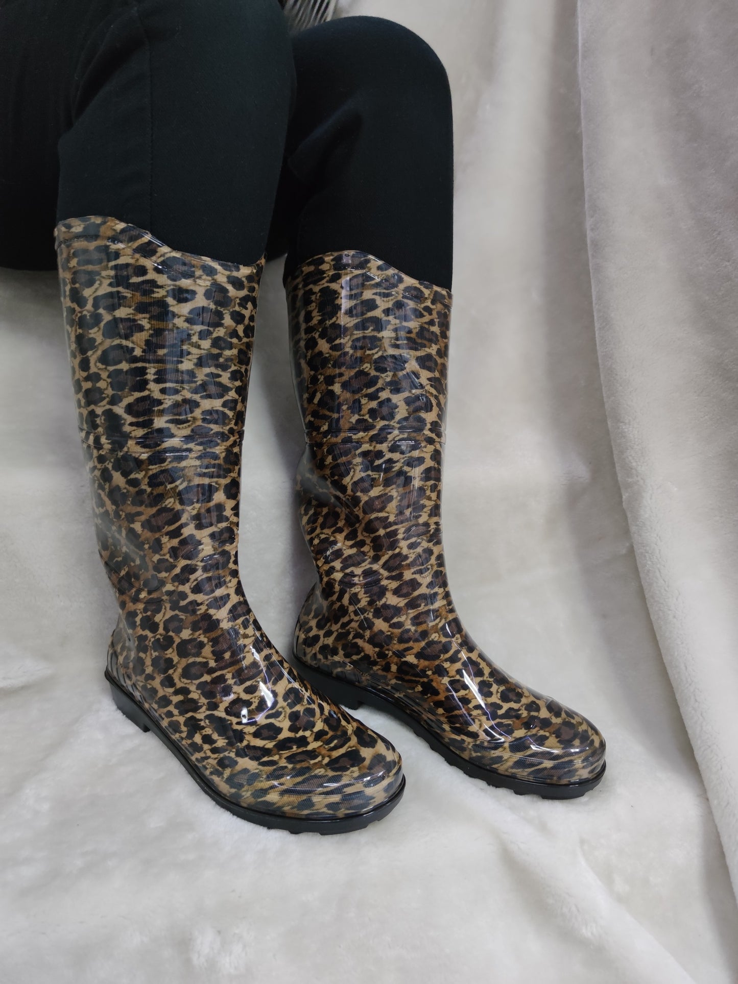 ULAŞ - UZUN BOY BAHÇE & LASTİK ÇİZME - LEOPAR-UZUN