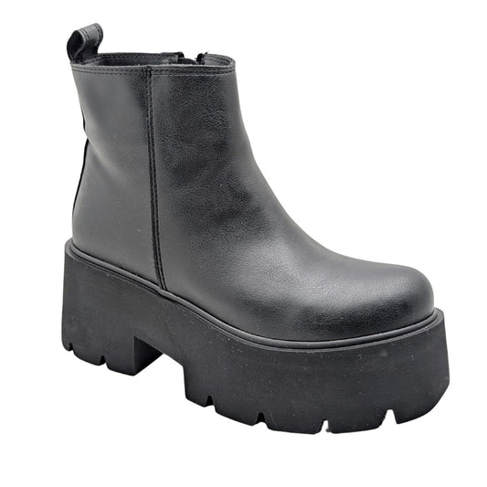 GOLA PLATFORM TOPUK KISA BOT - SİYAH