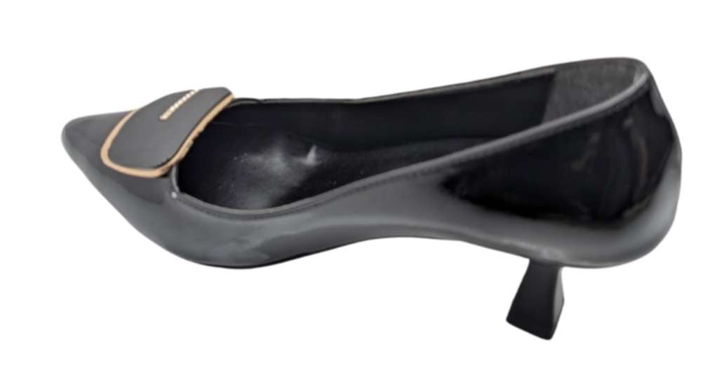 Çiğdem Kundura Veloura Stride Kadın Suni Deri Stiletto - Veloura Stride - SİYAH
