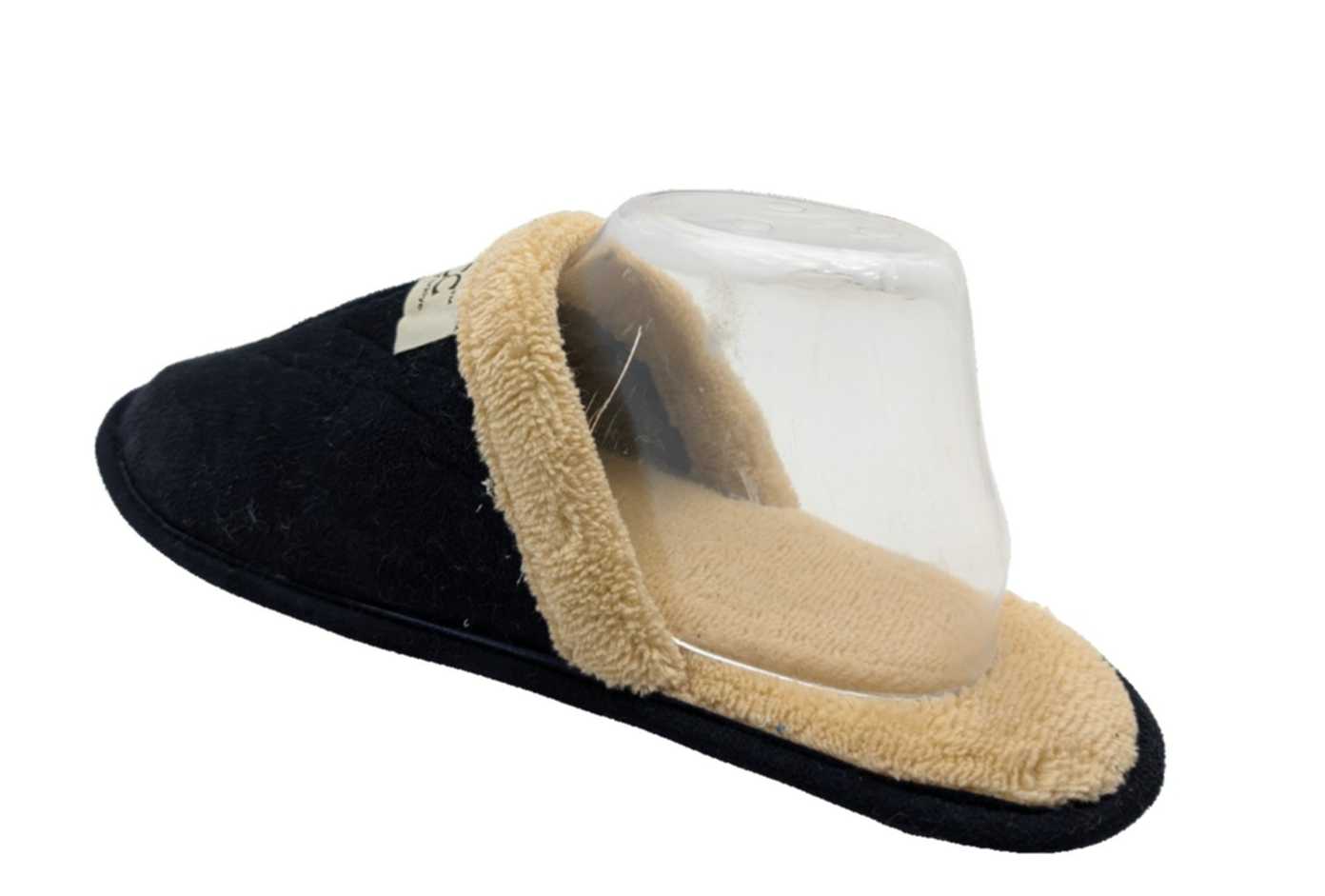 Çiğdem Kundura PuffiFeet Erkek Peluş İçli Terlik - PuffiFeet - SİYAH