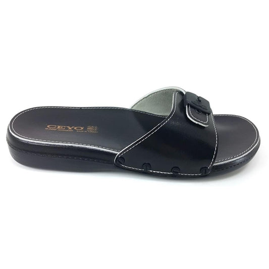 Ceyo 6300 Minelli Erkek Ortopedik Terlik - 6300 - SİYAH