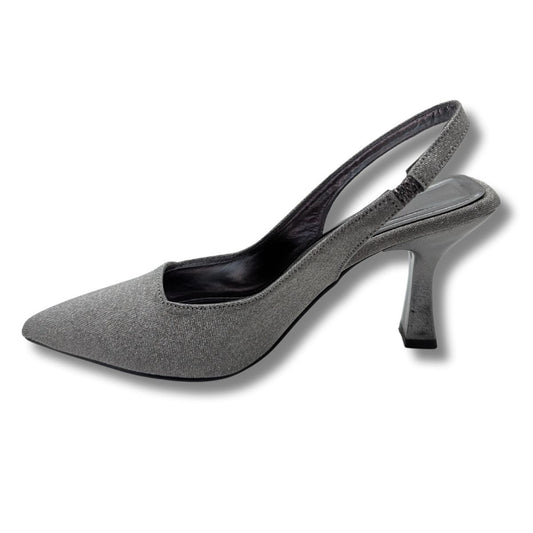 Ysabella | Arkası Açık Abiye Stiletto - Ysabella - PLATİN