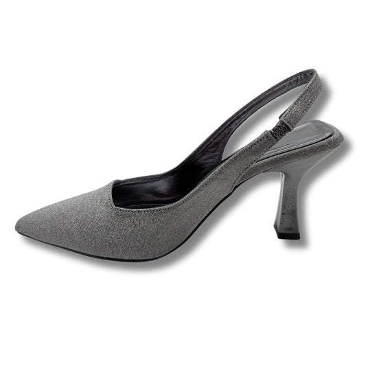 Ysabella | Arkası Açık Abiye Stiletto - Ysabella - PLATİN