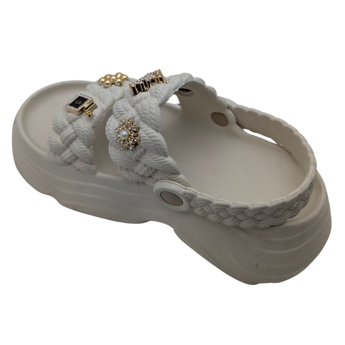 FloraFlex | Kadın Eva Lastik Sandalet - FloraFlex - BEYAZ