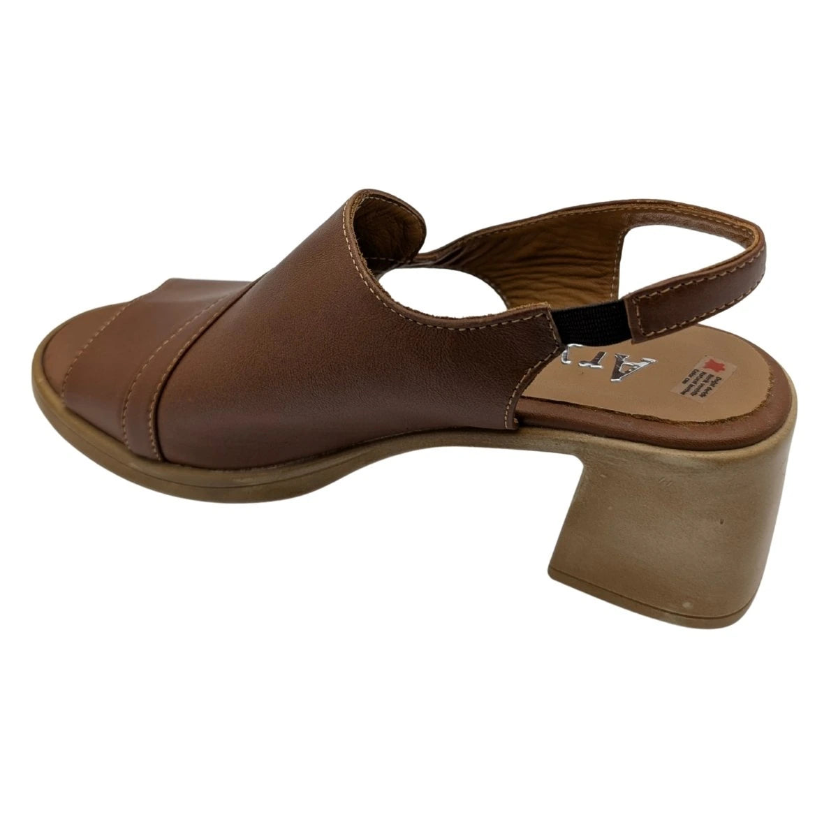 Cristallo - Kadın Topuklu Sandalet - TABA