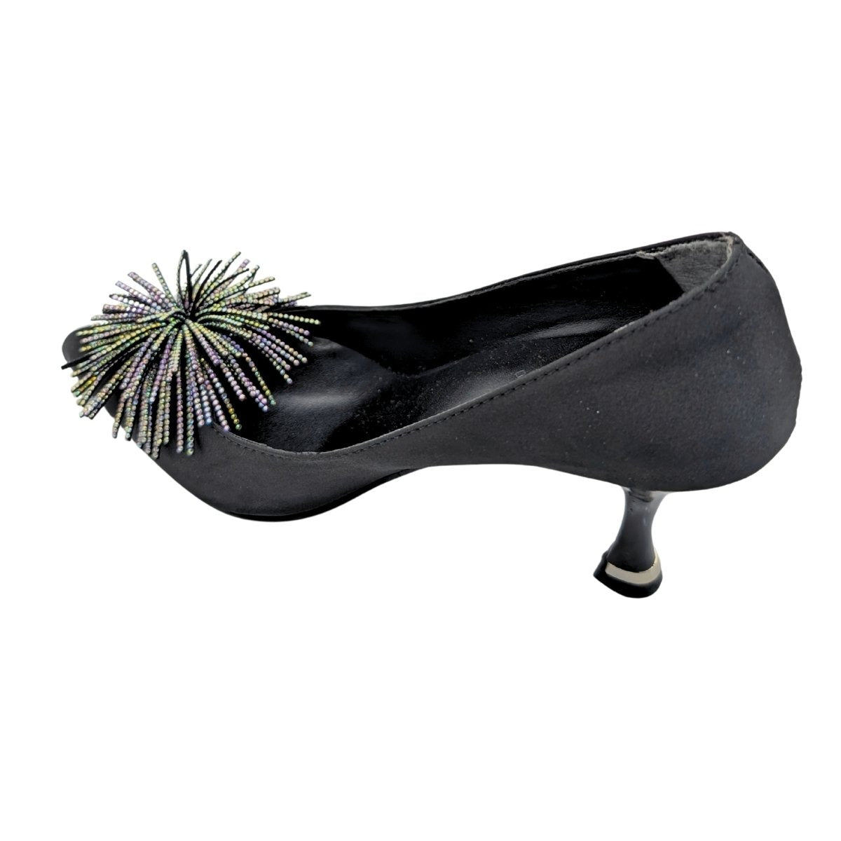 Zorva | Taş İşlemeli Stiletto Ayakkabı - ÇİĞDEM KUNDURA - Zorva - SİYAH