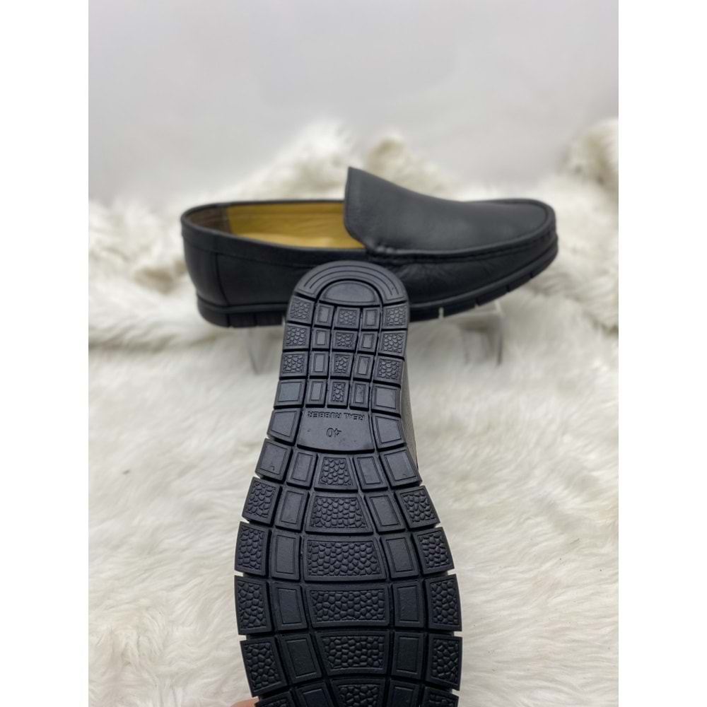 GERÇEK DERİ ERKEK AYAKKABI MODEL 024 - SİYAH - 41 - ST00396-SİYAH-41