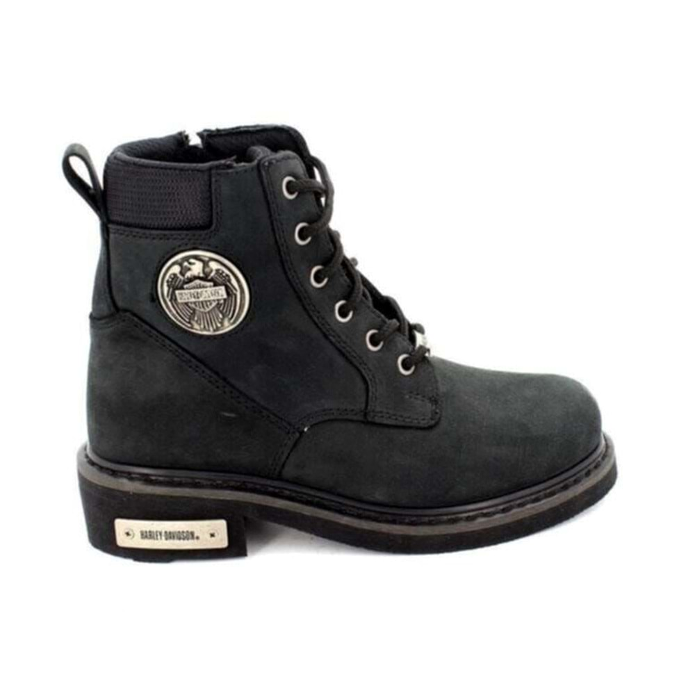 HARLEY DAVIDSON - JIM NUBUK DERI BOT - BLACK - 37 - ST00448-BLACK-37