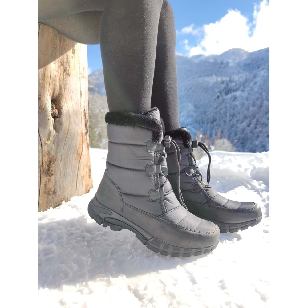 Çiğdem Kar Botu KAR2 Unisex - SİYAH - 38 - ST01231-SİYAH-38