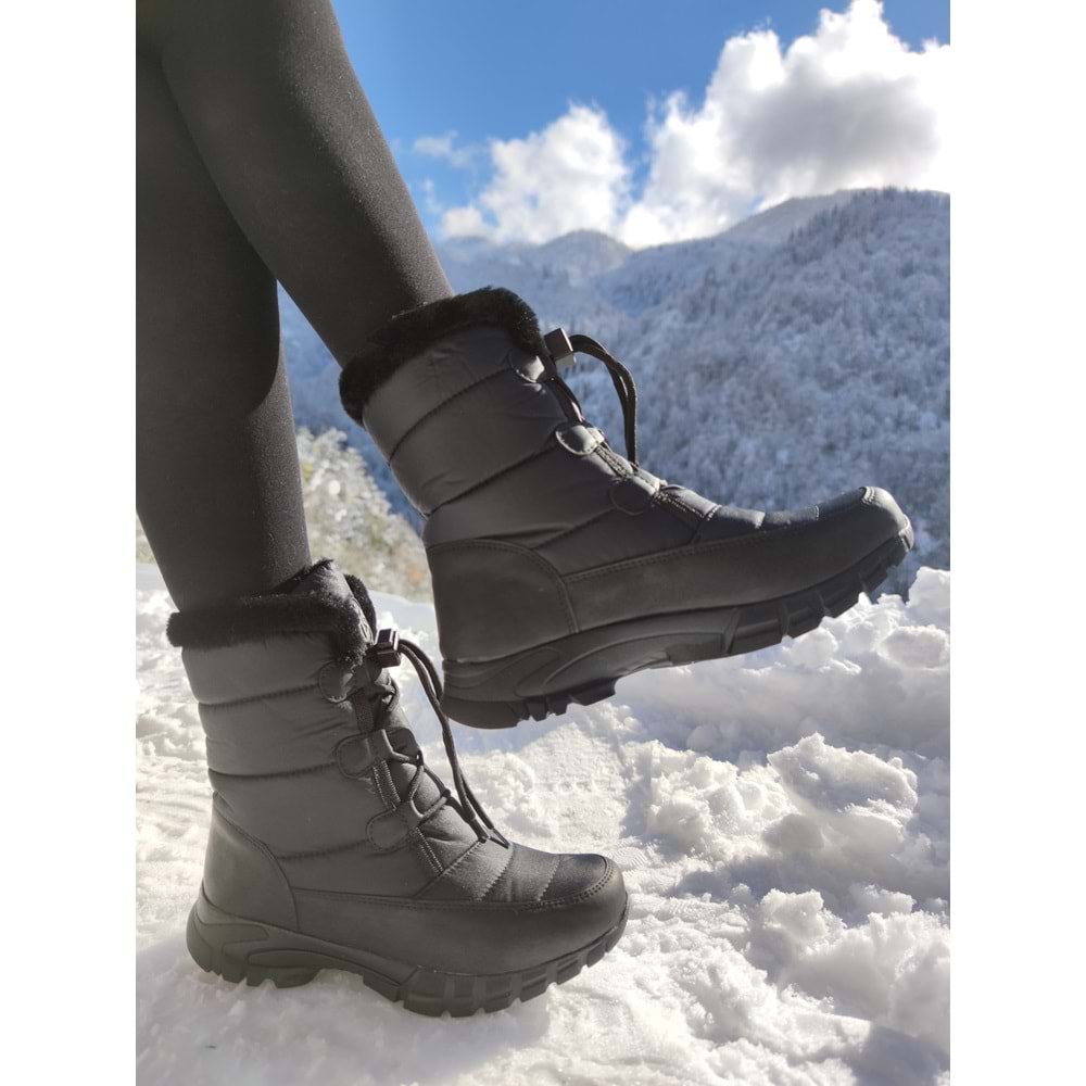 Çiğdem Kar Botu KAR2 Unisex - SİYAH - 38 - ST01231-SİYAH-38