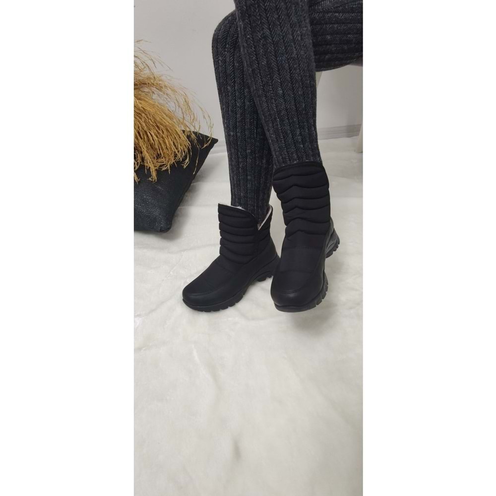 Çiğdem Kar Botu - SİYAH - 39 - ST01236-SİYAH-39