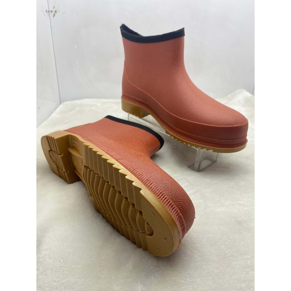 ULAŞ TURUNCU KREP BAHÇE KISA LASTİK ÇİZME - TURUNCU - 44-45 - ST02264-TURUNCU-44-45