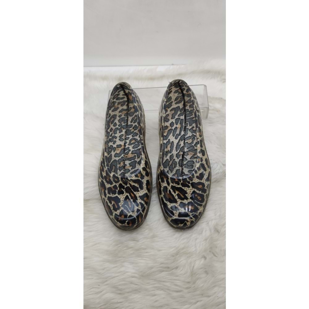 KADIN LEOPAR LASTİK AYAKKABI - LEOPAR - 36 - ST02529-12766