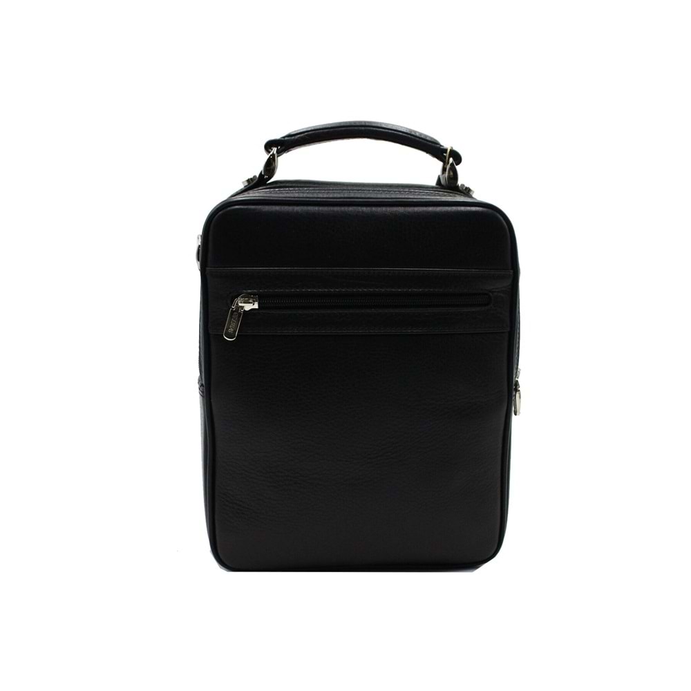 GRANDE - 4588- GERÇEK DERİ ERKEK OMUZ ÇANTA - SİYAH - STANDART - ST02790-14209