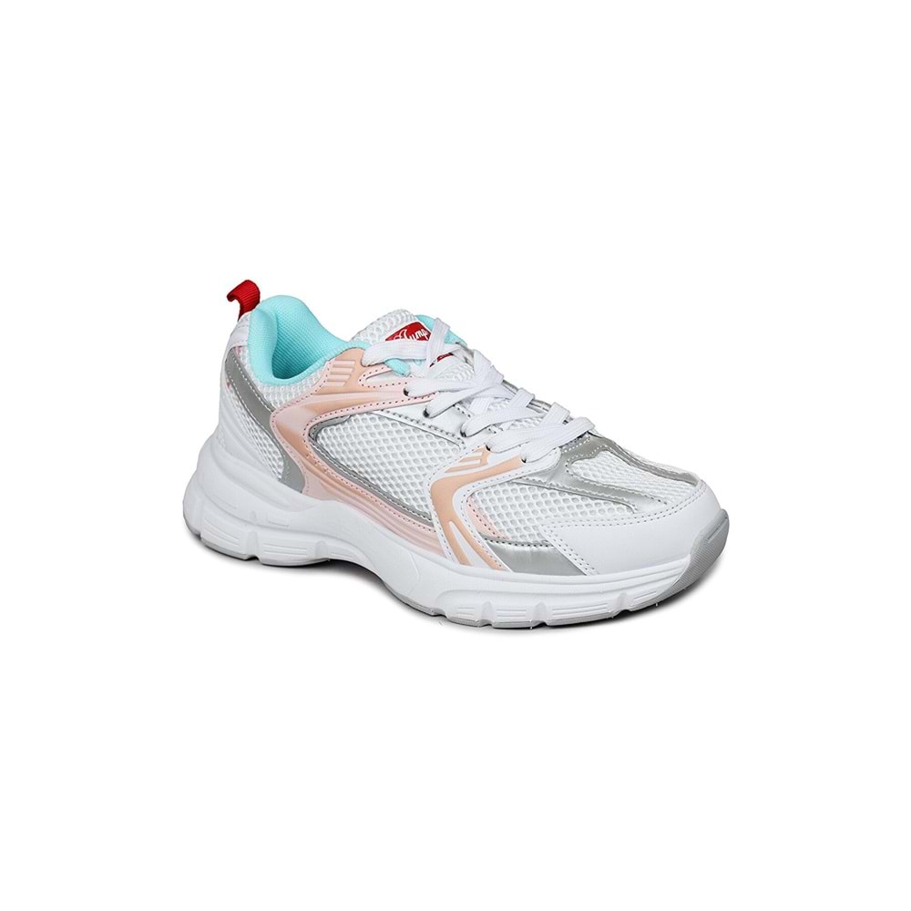 JUMP - 28712 - BEYAZ SPOR AYAKKABISI - BEYAZ-MAVİ-PUDRA - 36
