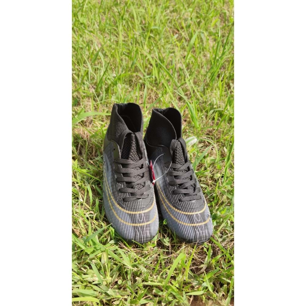 JUMP - 29676 - UNISEX ÇORAPLI KRAMPON AYAKKABI - SİYAH-SARI - 38 - ST02799-14261