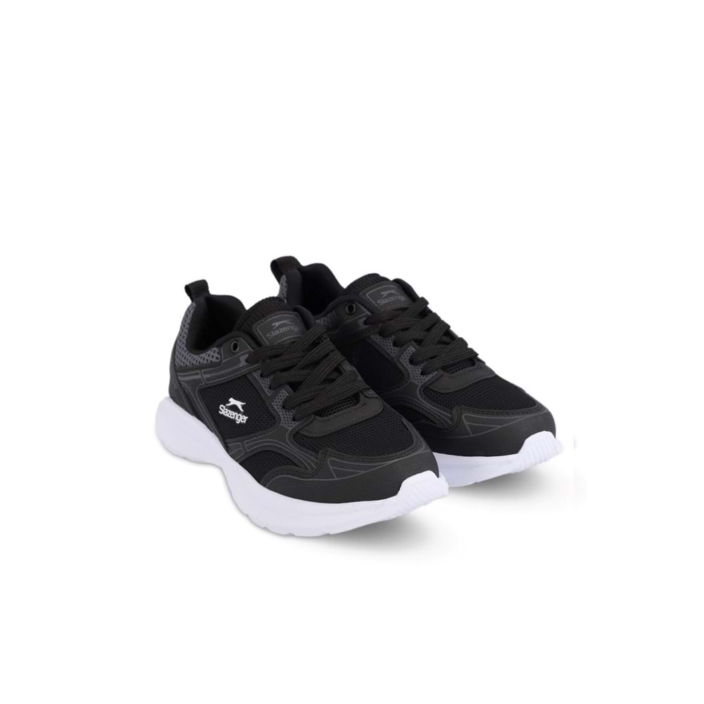 SLAZENGER GİMA KADIN/ERKEK SPOR VE YÜRÜYÜŞ AYAKKABI - SİYAH-BEYAZ - 44