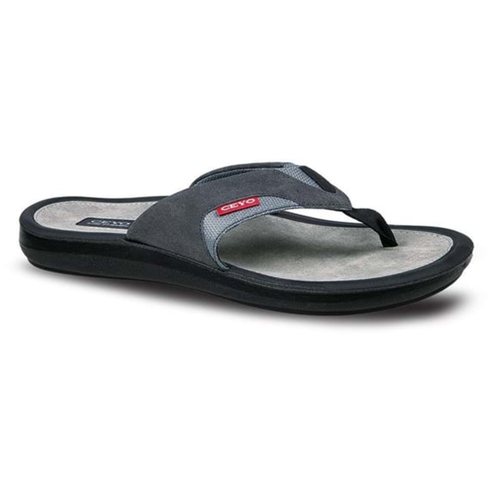 CEYO 6100-11 ERKEK PARMAK ARASI ORTOPEDİK TERLİK - GRİ - 35