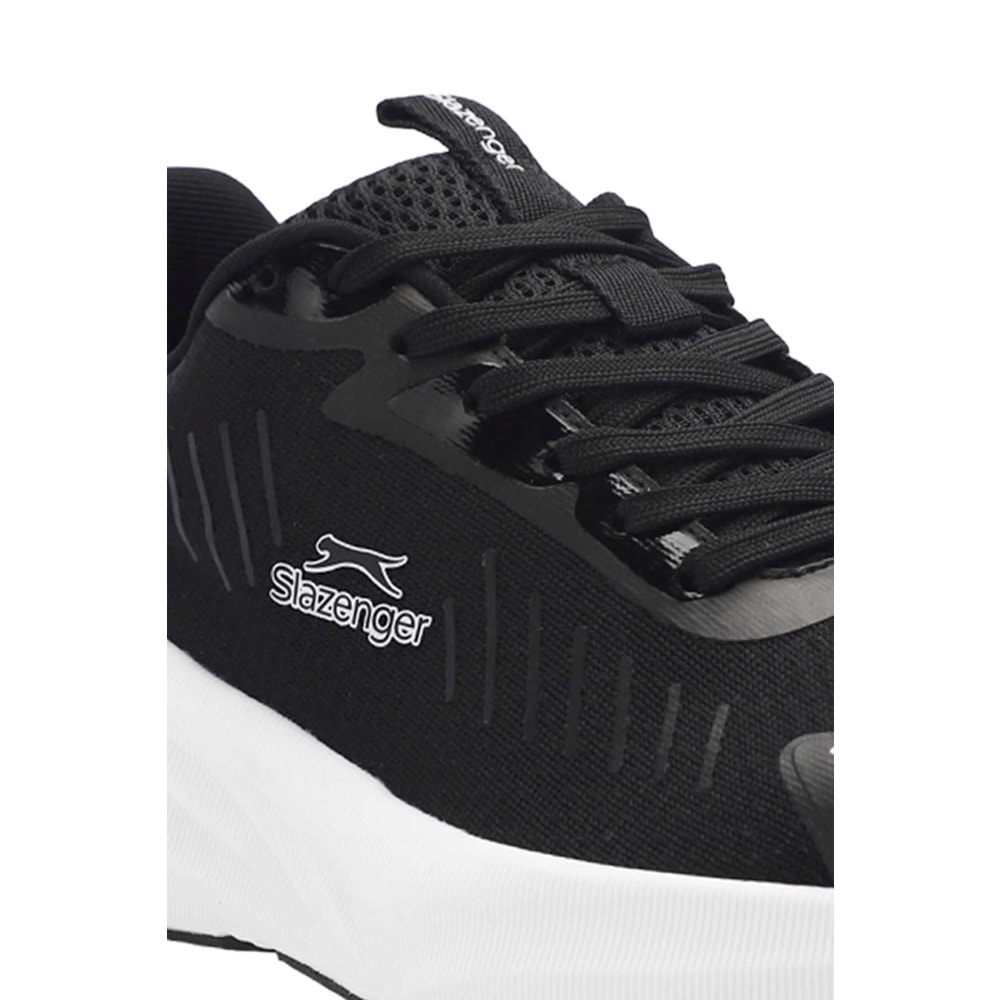 SLAZENGER WOLLY SNEAKER RAHAT SPOR AYAKKABI - SİYAH-BEYAZ - 40