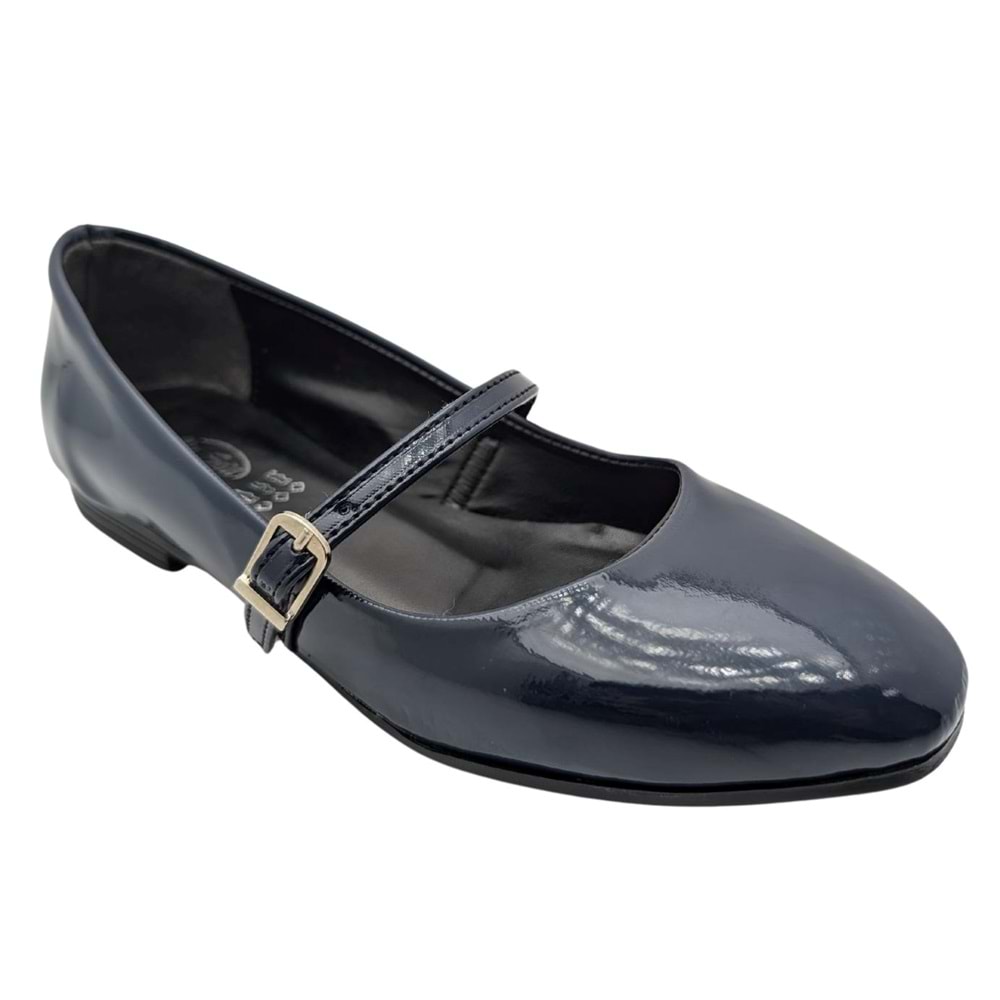 Çiğdem Kundura FlintTide Suni Rugan Kadın Babet - FlintTide - LACİVERT - 40