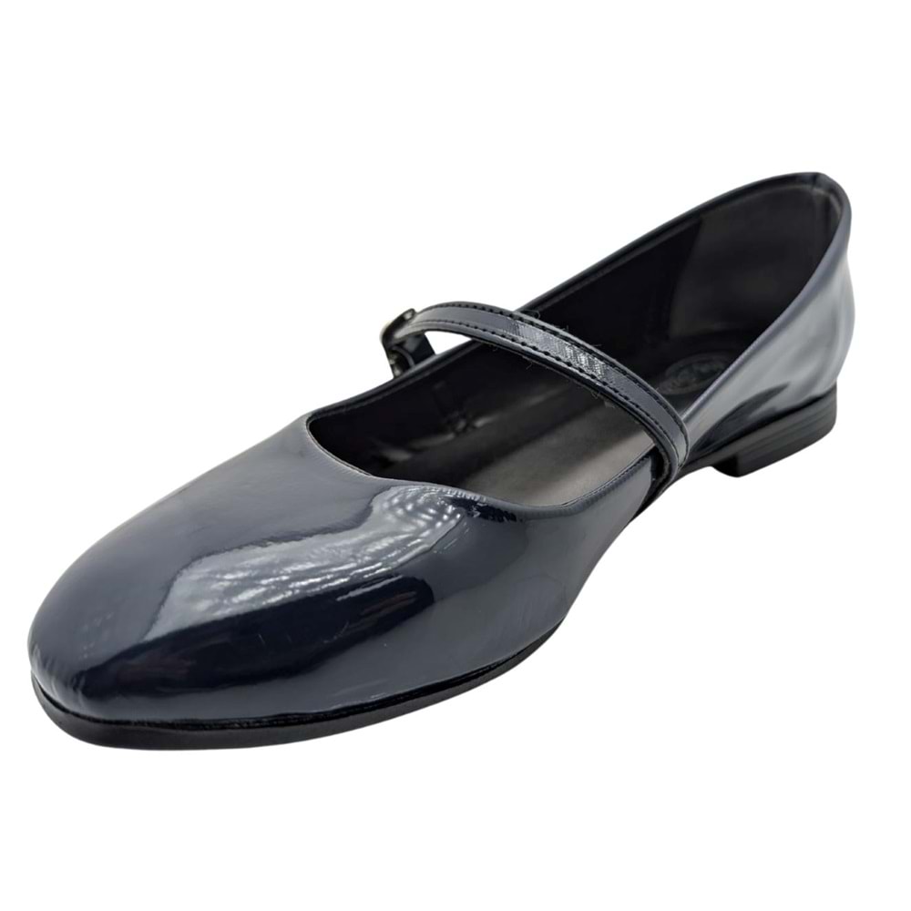 Çiğdem Kundura FlintTide Suni Rugan Kadın Babet - FlintTide - LACİVERT - 40