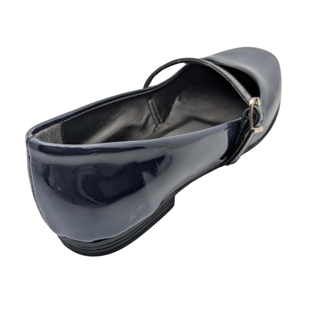 Çiğdem Kundura FlintTide Suni Rugan Kadın Babet - FlintTide - LACİVERT - 40