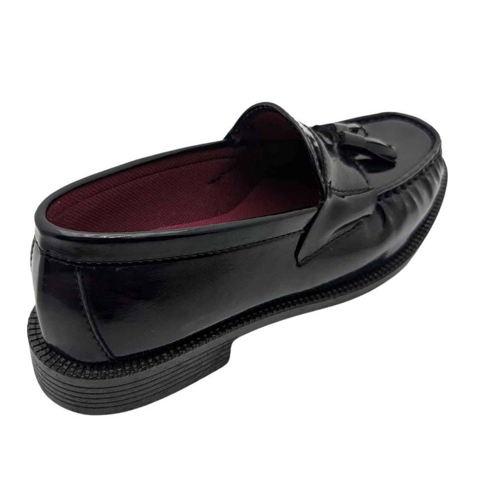 Çiğdem Kundura Drakar Nomads Erkek Loafer Ayakkabı - SİYAH-RUGAN - 41