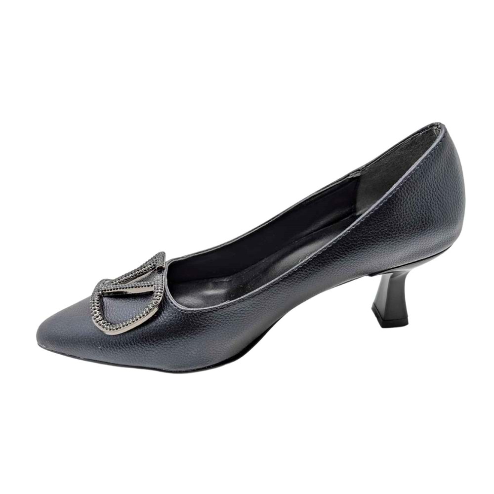Çiğdem Kundura Serenova Kadın Suni Deri Stiletto Ayakkabı - Serenova - SİYAH - 36