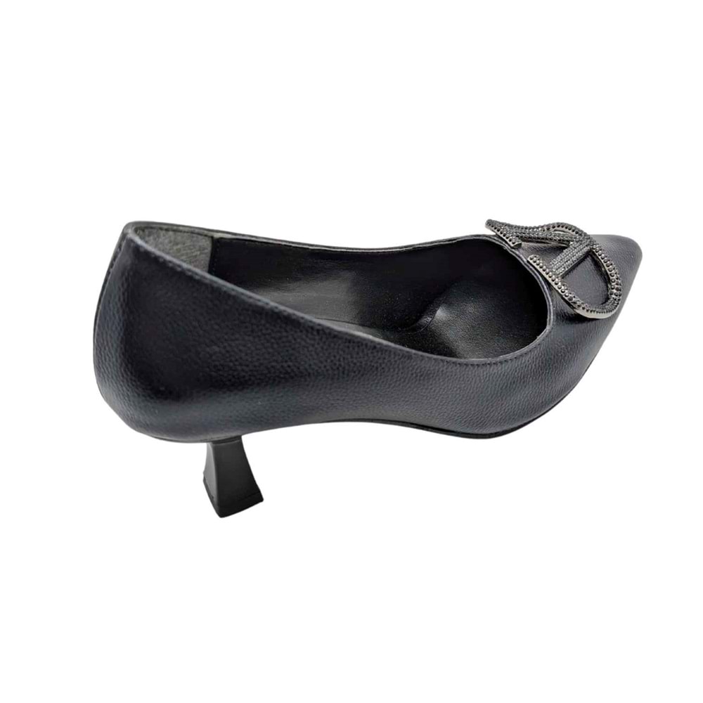Çiğdem Kundura Serenova Kadın Suni Deri Stiletto Ayakkabı - Serenova - SİYAH - 36