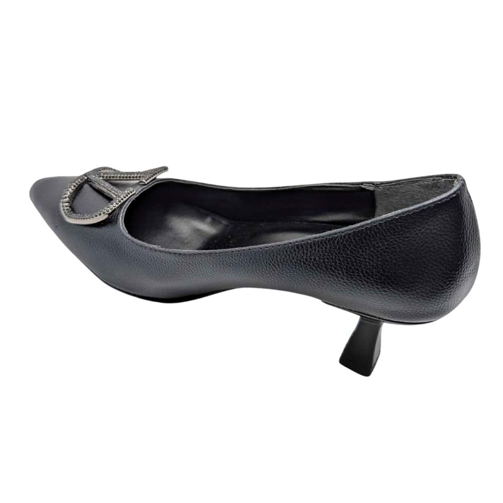 Çiğdem Kundura Serenova Kadın Suni Deri Stiletto Ayakkabı - Serenova - SİYAH - 36