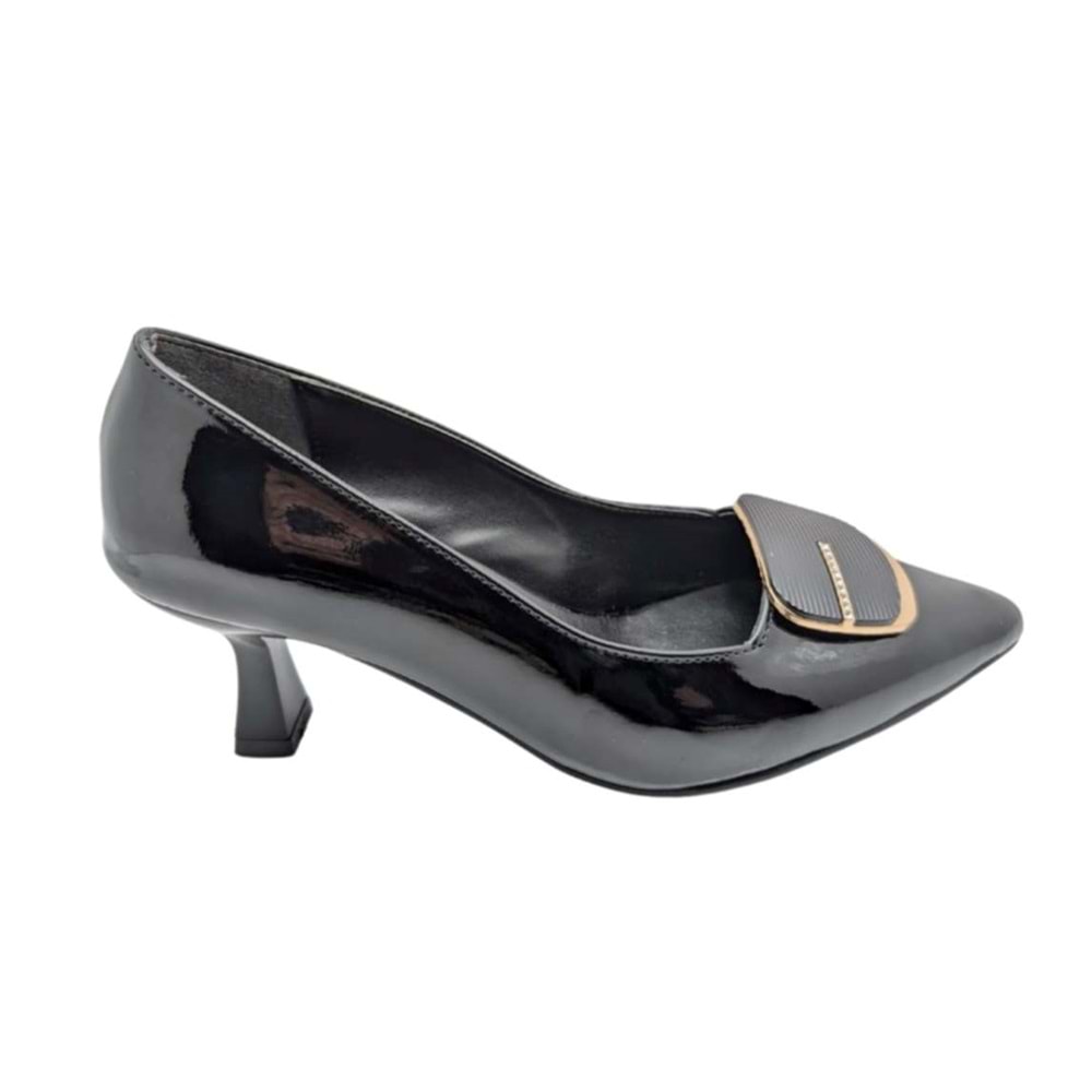 Çiğdem Kundura Veloura Stride Kadın Suni Deri Stiletto - Veloura Stride - SİYAH - 36