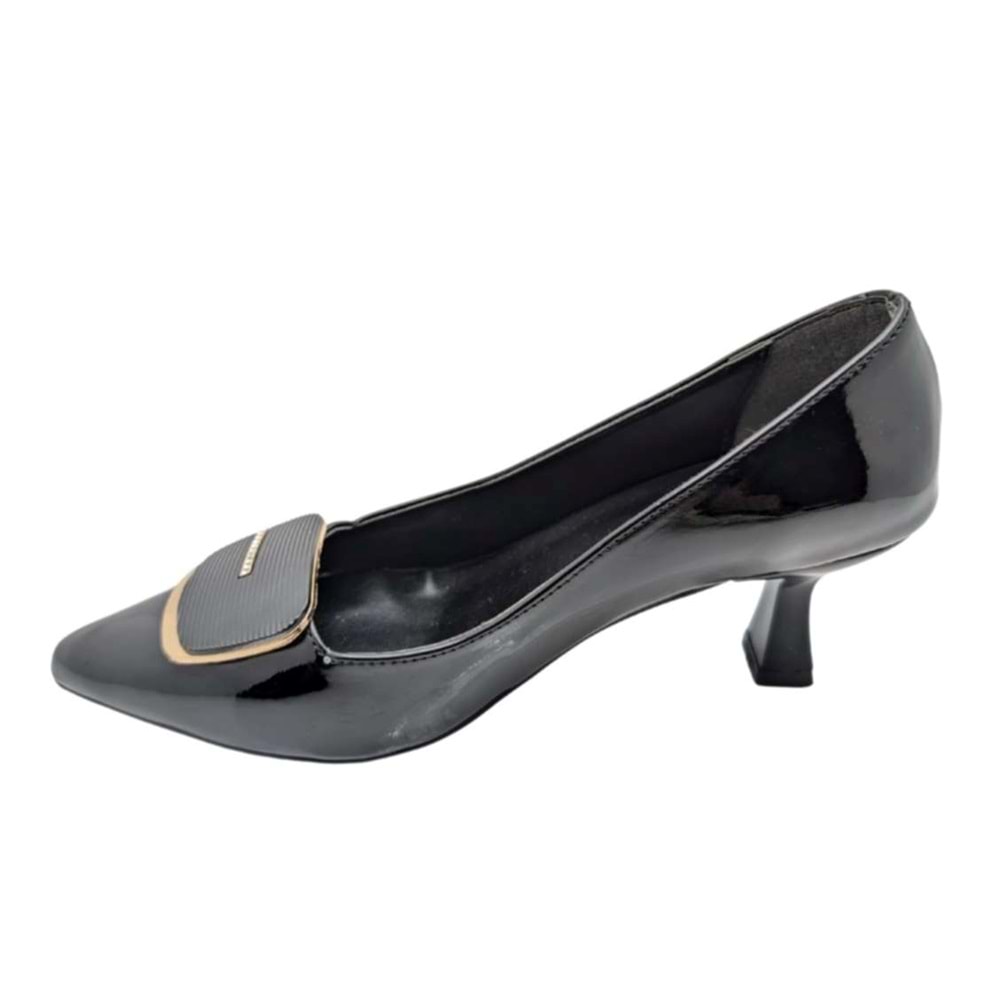 Çiğdem Kundura Veloura Stride Kadın Suni Deri Stiletto - Veloura Stride - SİYAH - 36