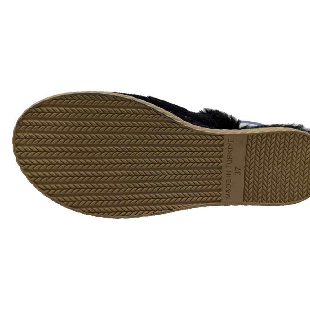 Çiğdem Kundura SoftFlare Kadın Peluş İçli Terlik - SoftFlare - SİYAH - 37
