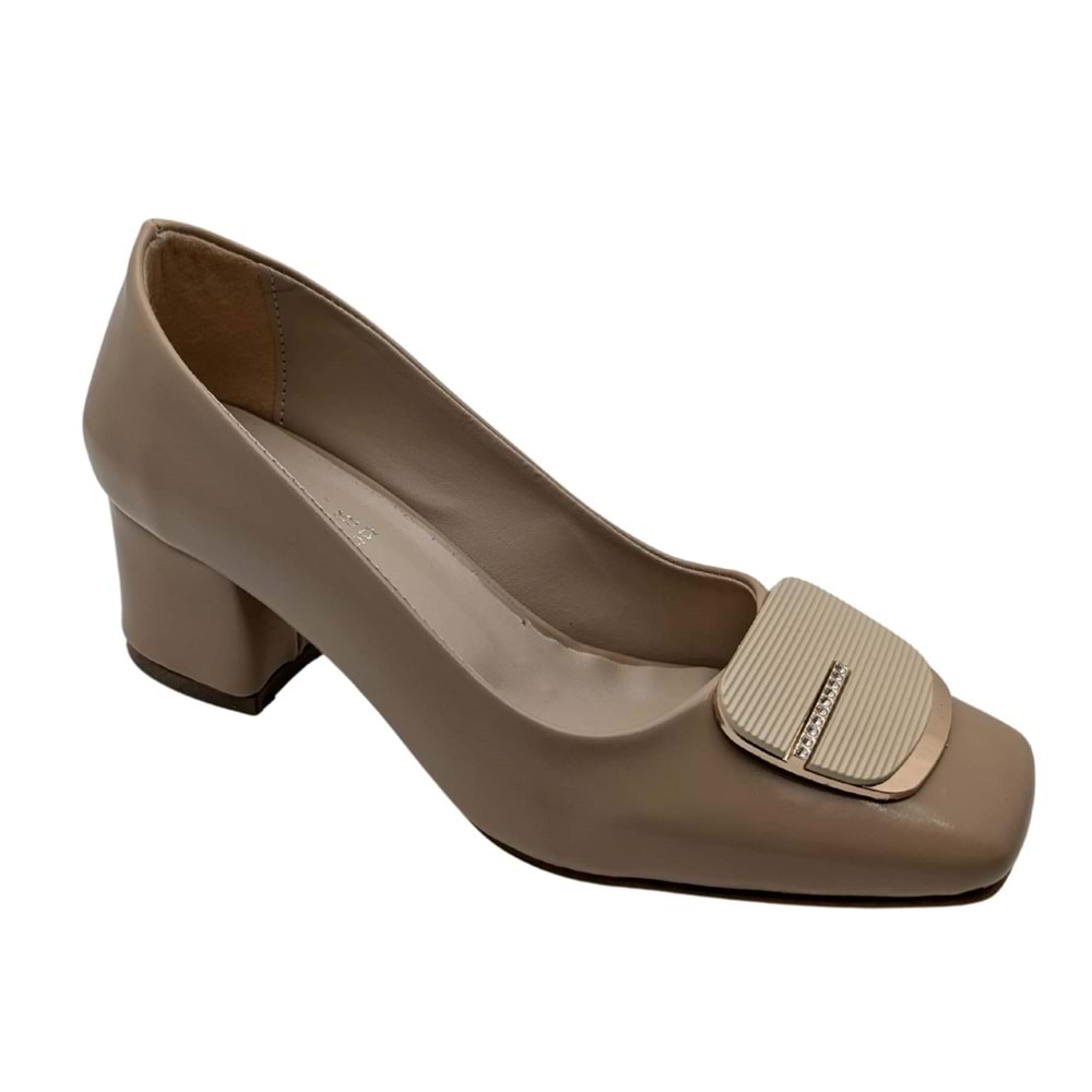 Elysian Heels Kadın Abiye Topuklu Babet - Elysian Heels - VİZON - 36
