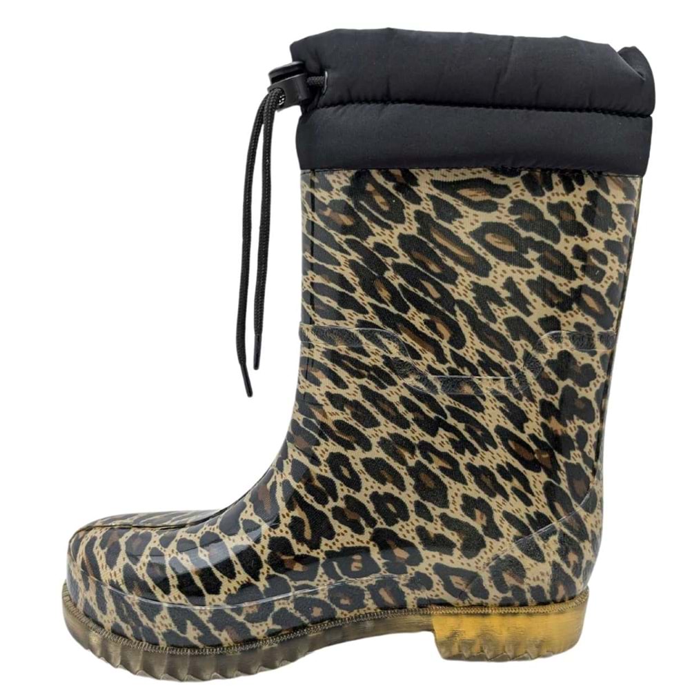 AquaBella Su Geçirmez Kadın Yağmur Çizmesi - AquaBella - LEOPAR - 36
