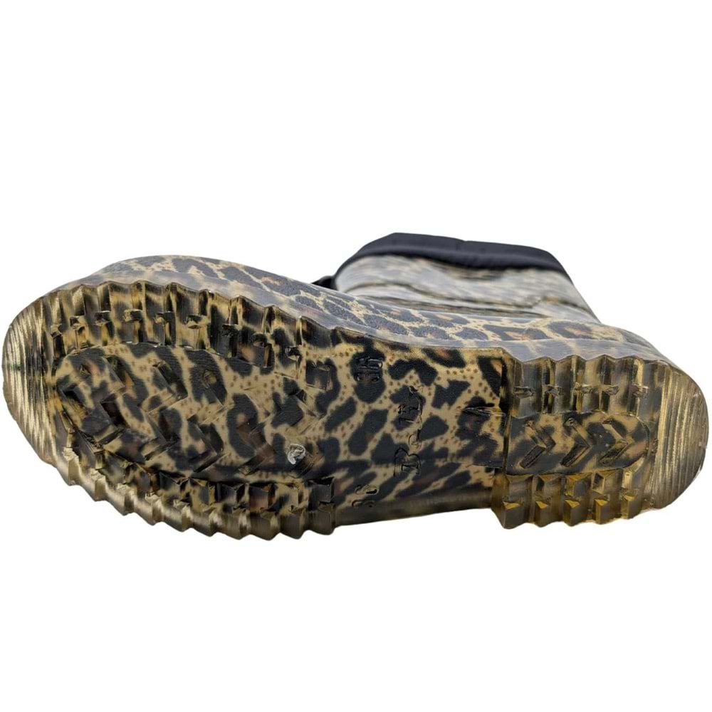 AquaBella Su Geçirmez Kadın Yağmur Çizmesi - AquaBella - LEOPAR - 36