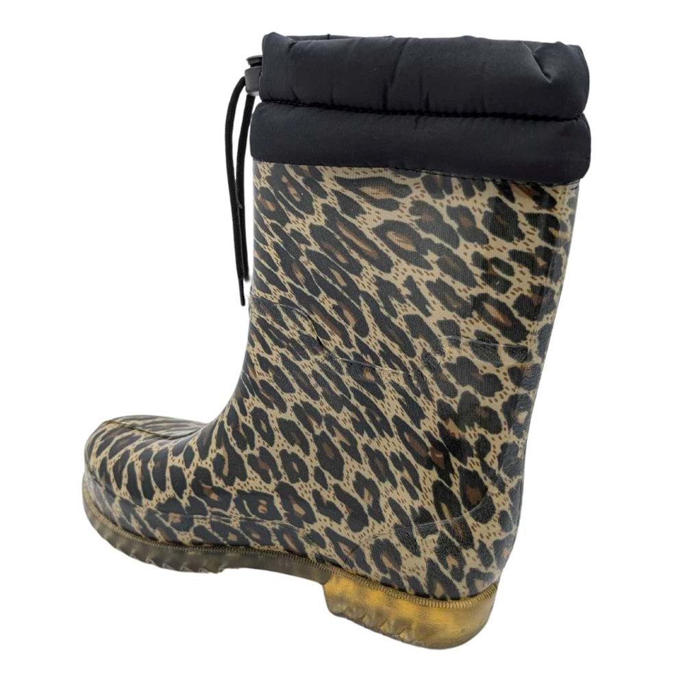 AquaBella Su Geçirmez Kadın Yağmur Çizmesi - AquaBella - LEOPAR - 36
