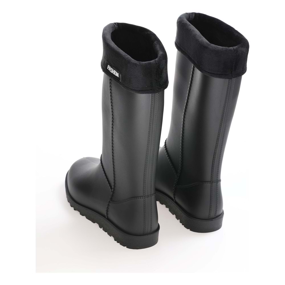 Gezer Kadın Kışlık PVC Su Geçirmez Çizme gc2kzm 00623 - SİYAH - 39