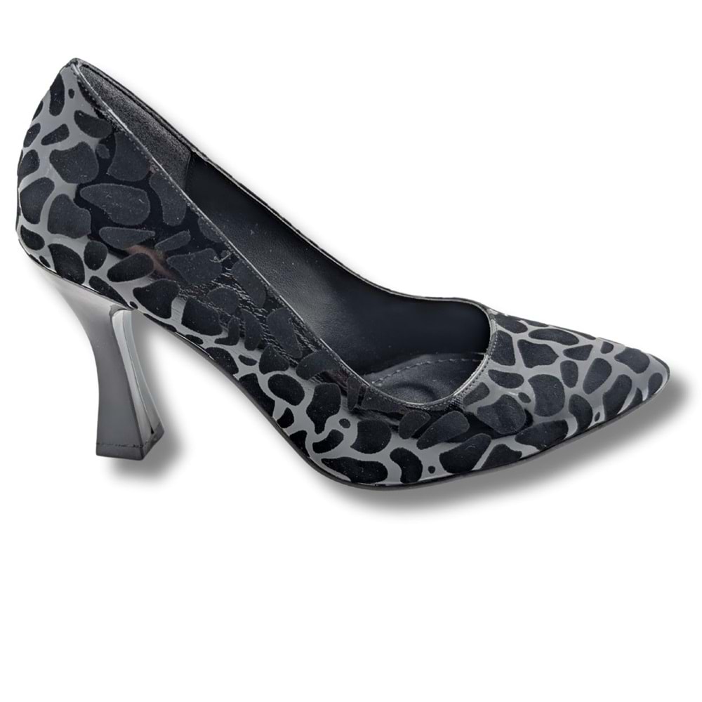 Zivanta Leopar Desenli Kadın Stiletto - Zivanta - SİYAH - 36