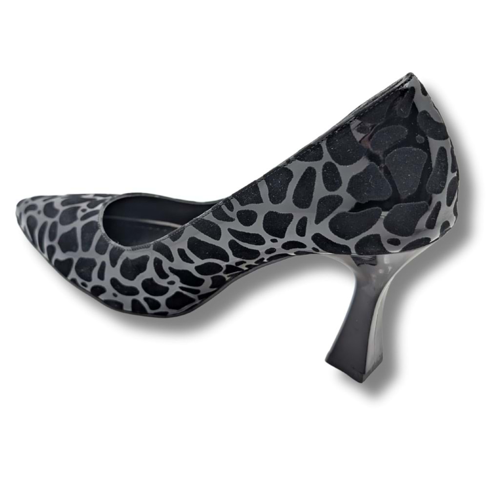 Zivanta Leopar Desenli Kadın Stiletto - Zivanta - SİYAH - 36