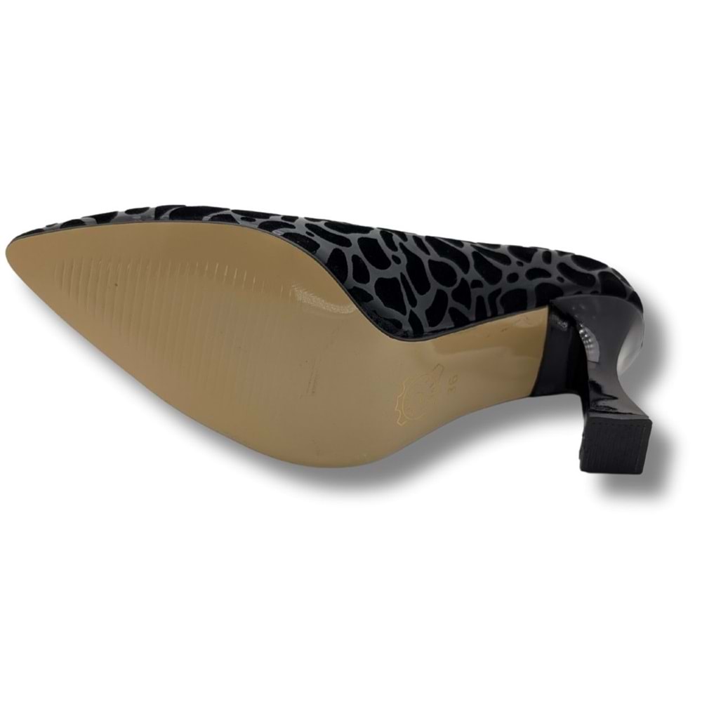 Zivanta Leopar Desenli Kadın Stiletto - Zivanta - SİYAH - 36