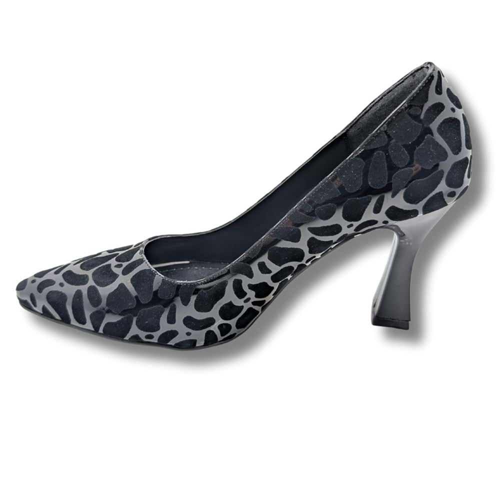 Zivanta Leopar Desenli Kadın Stiletto - Zivanta - SİYAH - 36