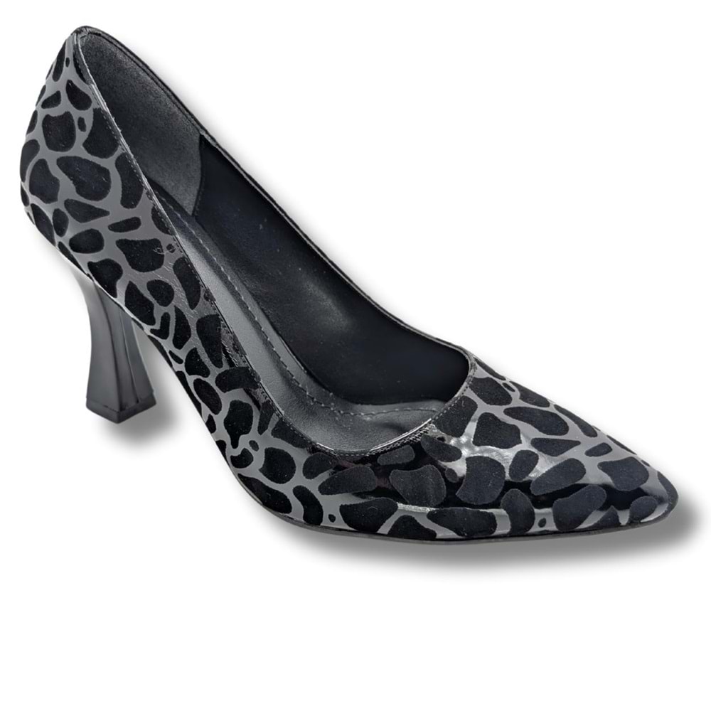 Zivanta Leopar Desenli Kadın Stiletto - Zivanta - SİYAH - 36