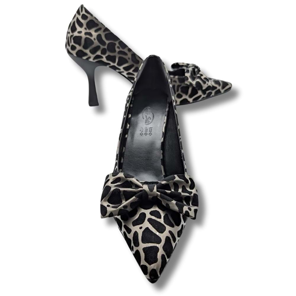 Mancharela Kadın Leopar Desenli Stiletto Ayakkabı - Mancharela - LEOPAR - 37