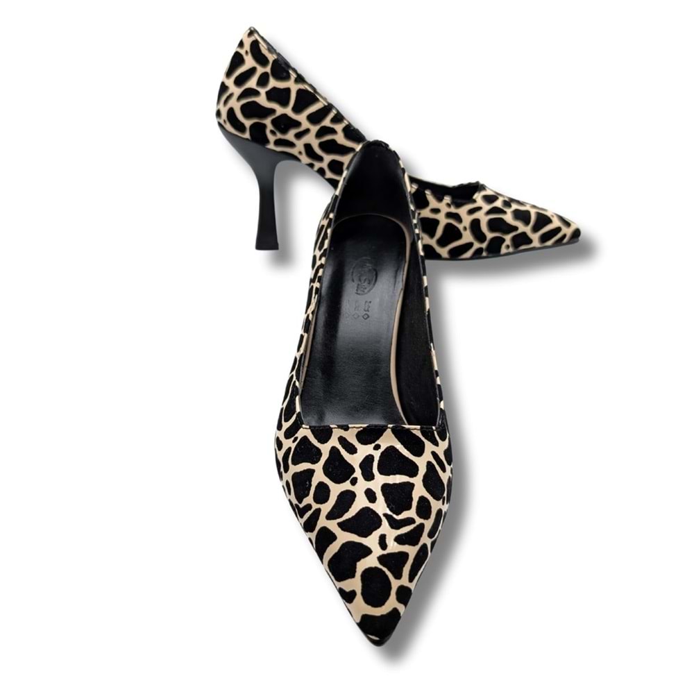 Stralende Kadın Leopar Desenli Stiletto - Stralende - LEOPAR - 36